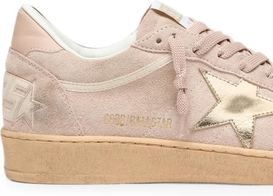 Golden Goose Ball Star sneakers van suède met metallic ster Roze - Foto 3