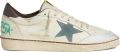 Golden Goose Ball Star sneakers van wit leer met lichtblauwe suède ster en bruine nubuck hiellus Beige - Beige