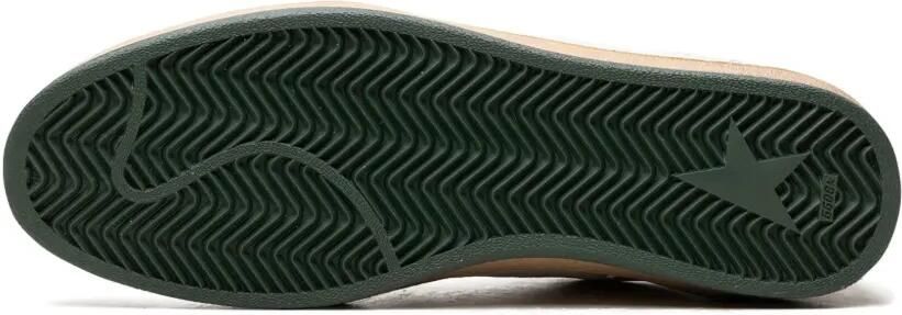 Golden Goose Ball Star sneakers van wit nappaleer met groene leren ster en hiellus - Foto 5