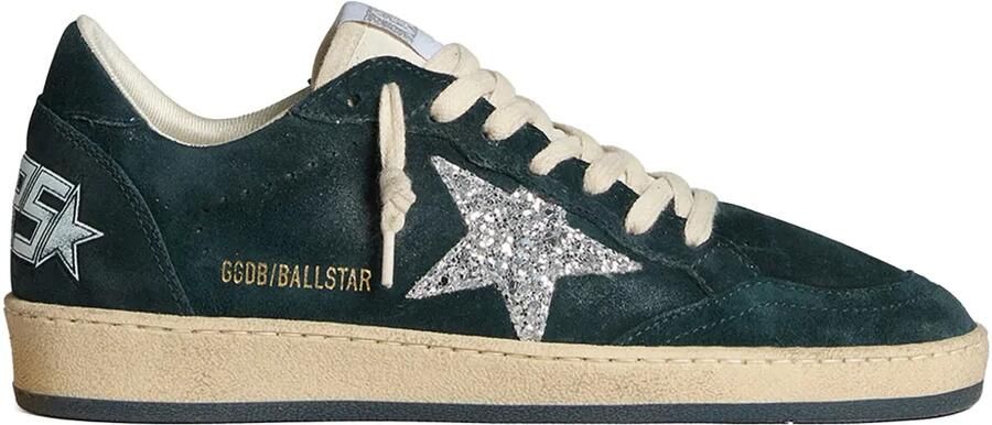 Golden Goose Ball Star suède sneakers Groen