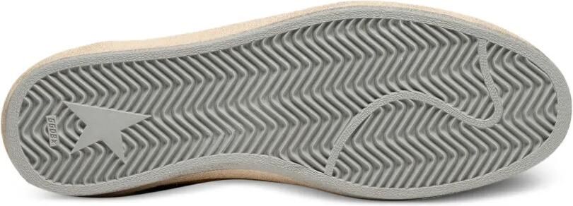 Golden Goose Ball Star suède sneakers met leren ster en lichtblauwe suède hiellus Geel - Foto 5