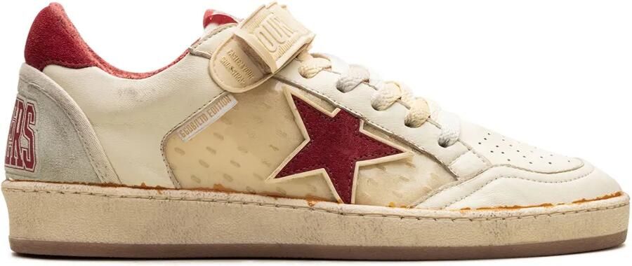 Golden Goose Ball Star "White Ice Red" sneakers Beige