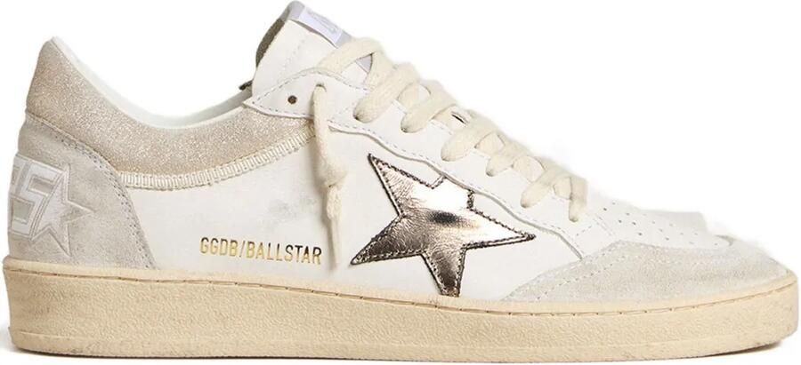 Golden Goose Ballstar leren sneakers Beige
