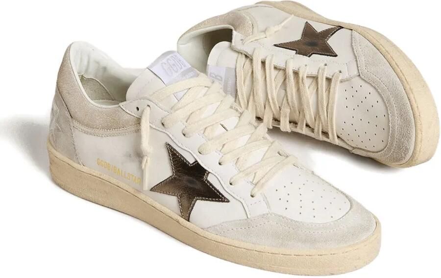 Golden Goose Ballstar leren sneakers Beige - Foto 3