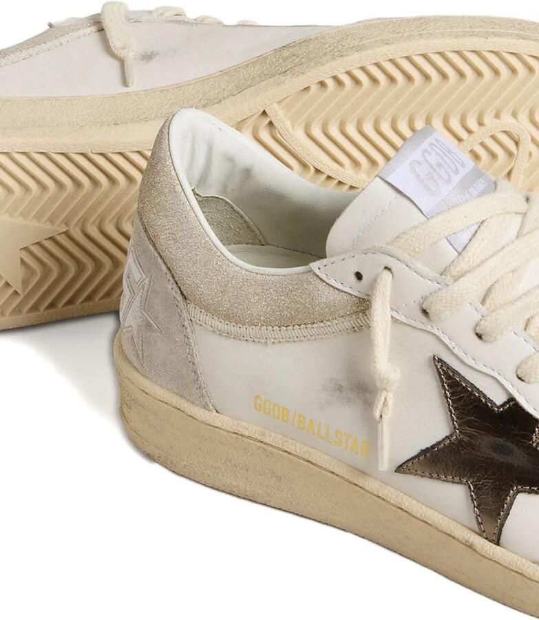 Golden Goose Ballstar leren sneakers Beige - Foto 2