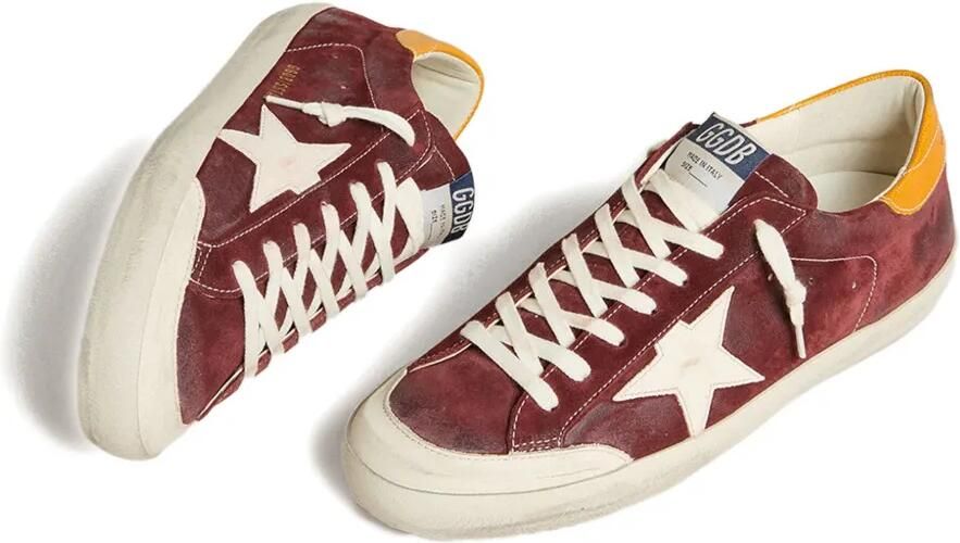 Golden Goose Ballstar leren sneakers Rood - Foto 4