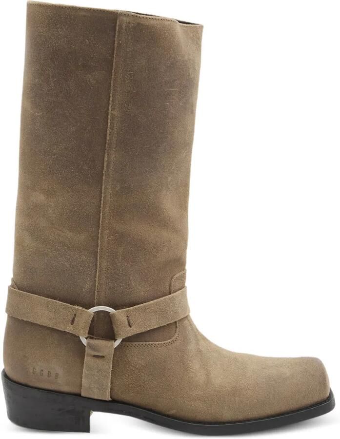 Golden Goose Biker boots met gesp Beige