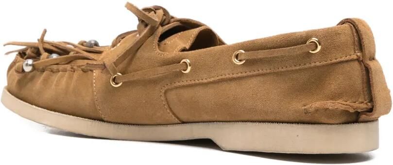 Golden Goose Bootschoenen verfraaid met kralen en franje Beige - Foto 4