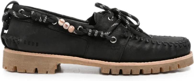 Golden Goose Cruise bootschoenen verfraaid met kralen Zwart