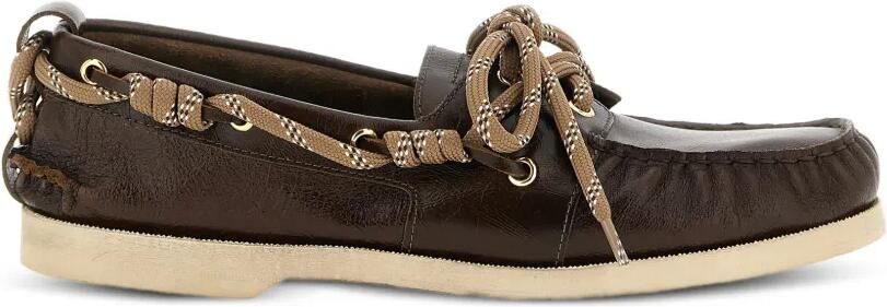 Golden Goose Cruise loafers van glanzend donkerbruin leer