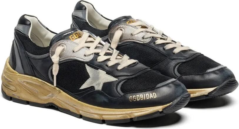 Golden Goose Dad-Star mesh en nappa sneakers met sterdetail Zwart - Foto 4