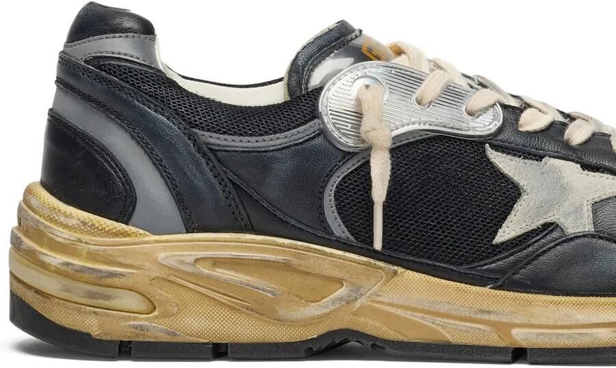 Golden Goose Dad-Star mesh en nappa sneakers met sterdetail Zwart - Foto 3