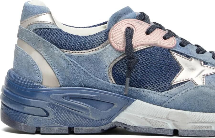 Golden Goose Dad-Star sneakers van suède met leren ster Blauw - Foto 3