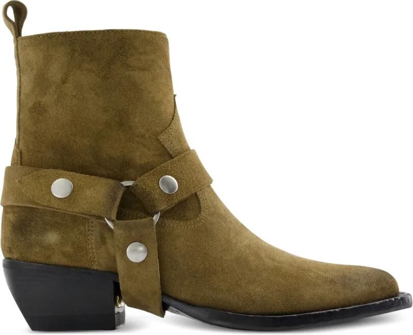 Golden Goose Debbie leren laarzen Groen