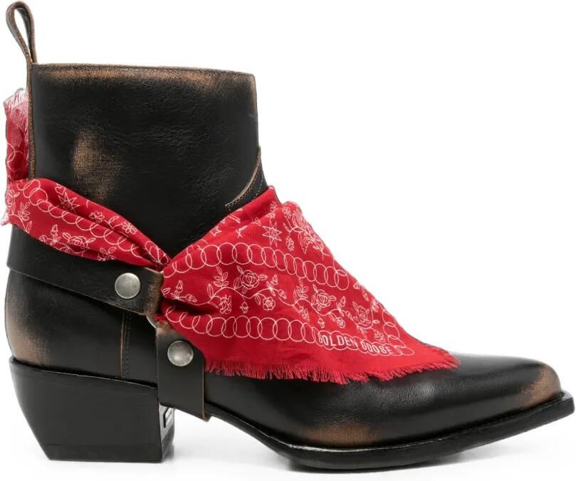 Golden Goose Debby laarzen met puntige neus Zwart
