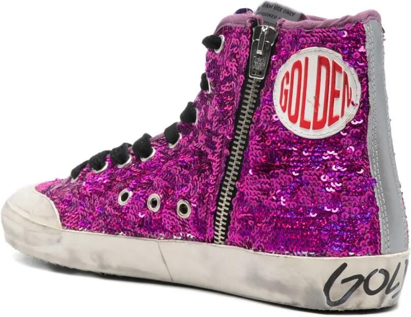Golden Goose Francy Penstar sneakers met pailletten Paars - Foto 2