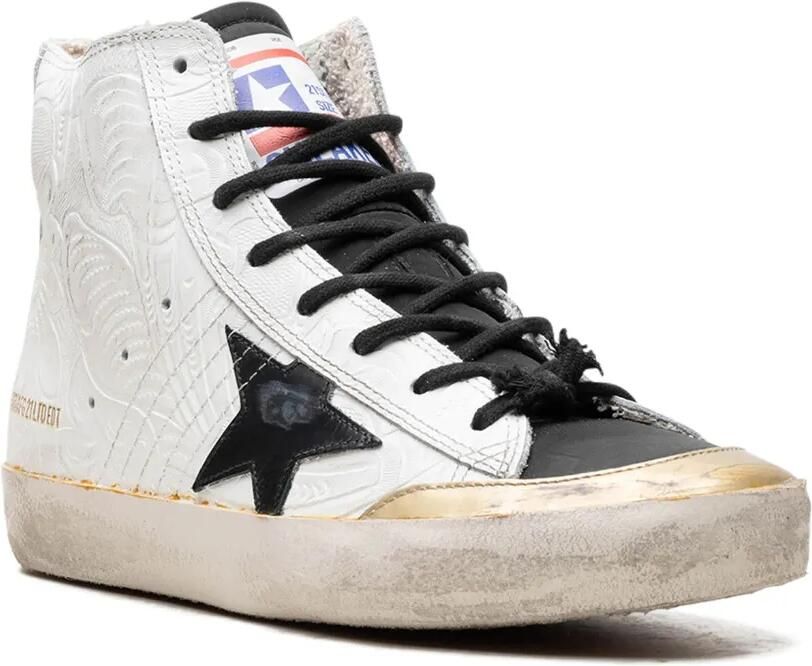 Golden Goose Francy Penstar "White Gold Black" sneakers Wit - Foto 2
