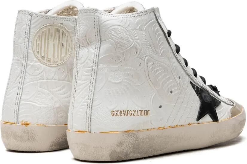 Golden Goose Francy Penstar "White Gold Black" sneakers Wit - Foto 3