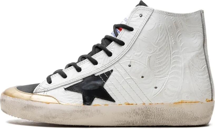 Golden Goose Francy Penstar "White Gold Black" sneakers Wit - Foto 4