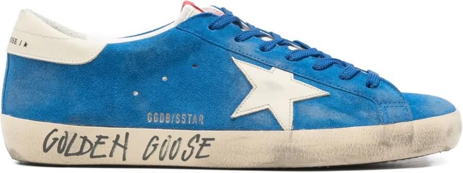 Golden Goose Grafische sneakers met ster Blauw