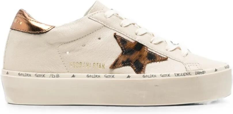 Golden Goose Hi Star sneakers met luipaardprint Beige