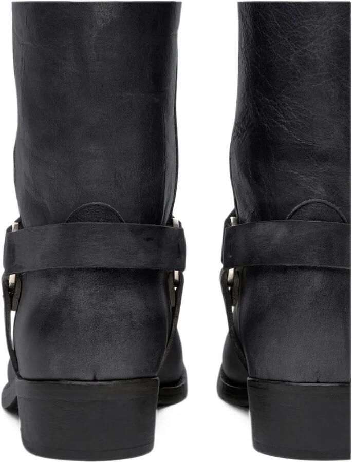 Golden Goose distressed harness boots Zwart - Foto 3