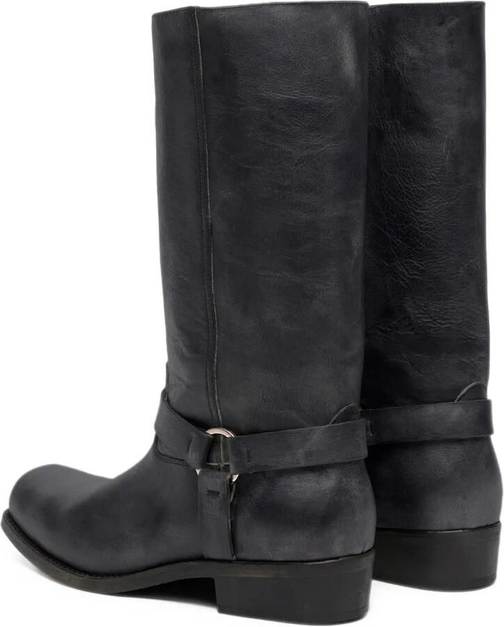 Golden Goose distressed harness boots Zwart - Foto 2