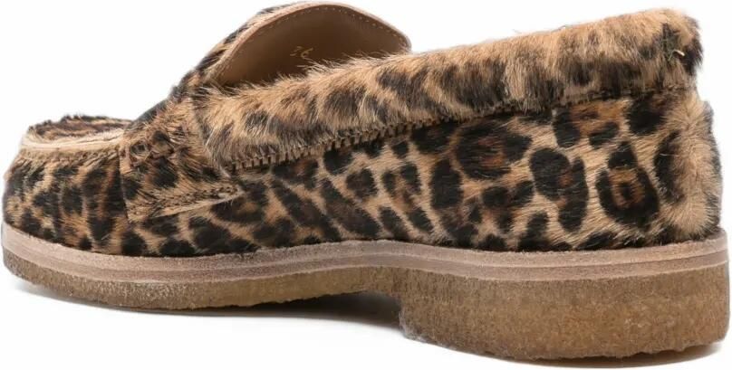 Golden Goose Jerry loafers in leopard-print pony skin Bruin - Foto 2