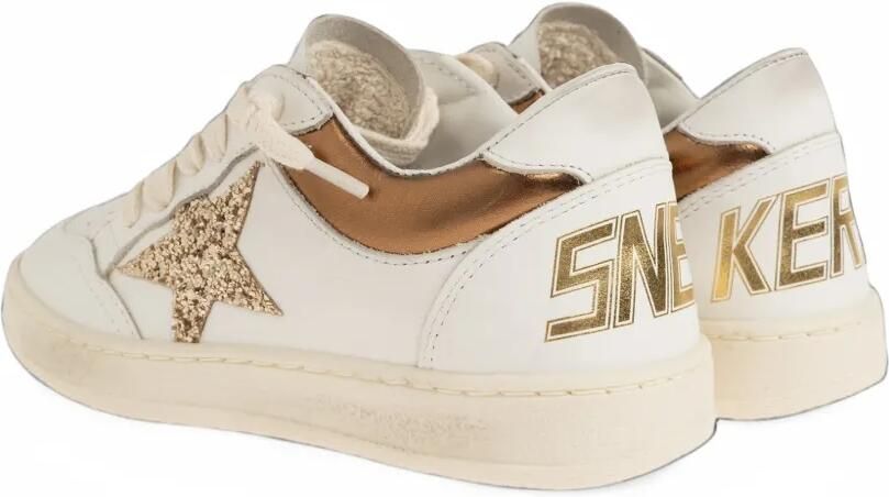 Golden Goose Kids Ball Star glitter-embellished sneakers Wit - Foto 3