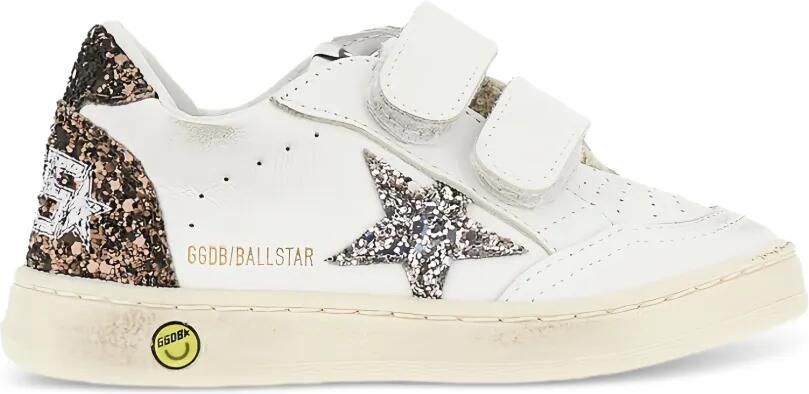 Golden Goose Kids Ball Star leren sneakers met glitter Wit - Foto 2