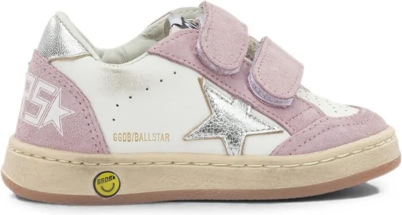 Golden Goose Kids Ball Stop sneakers met klittenband Roze - Foto 4