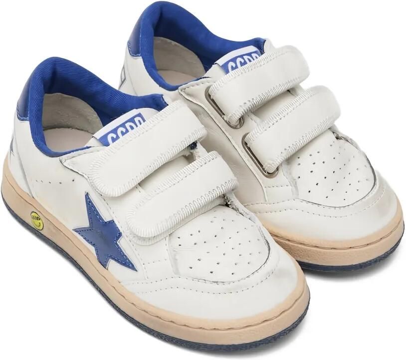 Golden Goose Kids Ball Stop sneakers met klittenband Wit