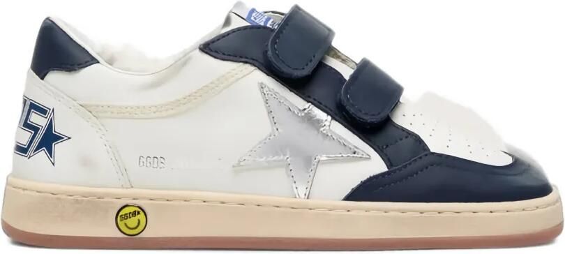 Golden Goose Kids Ball Stop sneakers met klittenband Wit