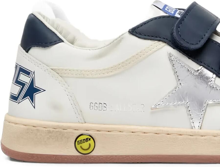Golden Goose Kids Ball Stop sneakers met klittenband Wit - Foto 3