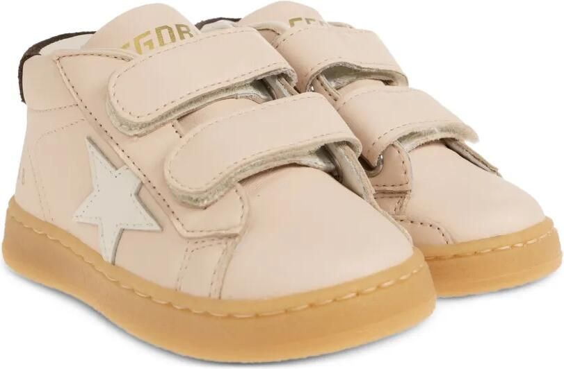 Golden Goose Kids Ballstar leren sneakers Beige