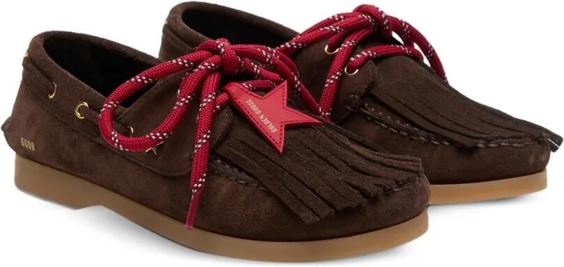 Golden Goose Kids Cruise leren sneakers met franje Bruin - Foto 4
