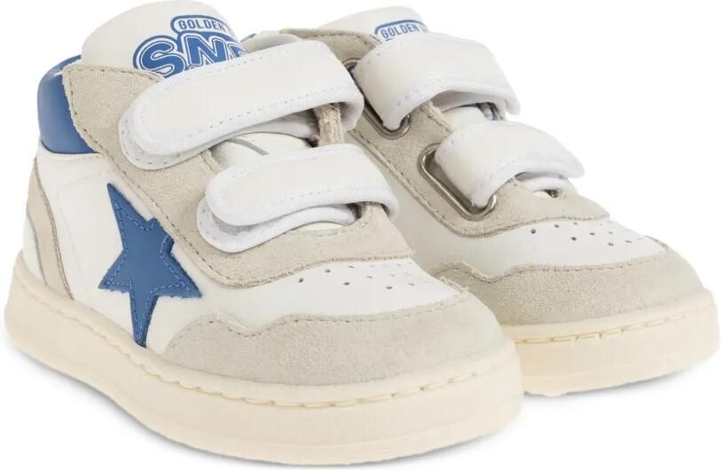 Golden Goose Kids June Basket touch-strap sneakers Wit