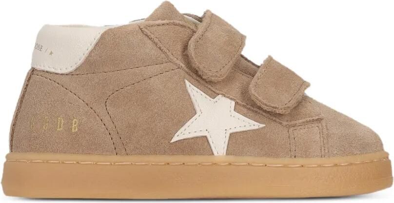 Golden Goose Kids June suède sneakers met klittenband Beige - Foto 5