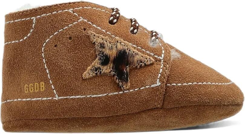 Golden Goose Kids leopard-print star pre-walkers Bruin - Foto 4
