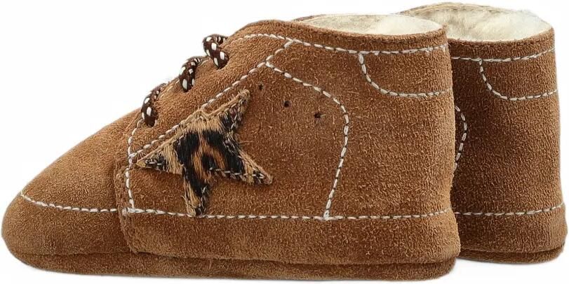 Golden Goose Kids leopard-print star pre-walkers Bruin - Foto 5