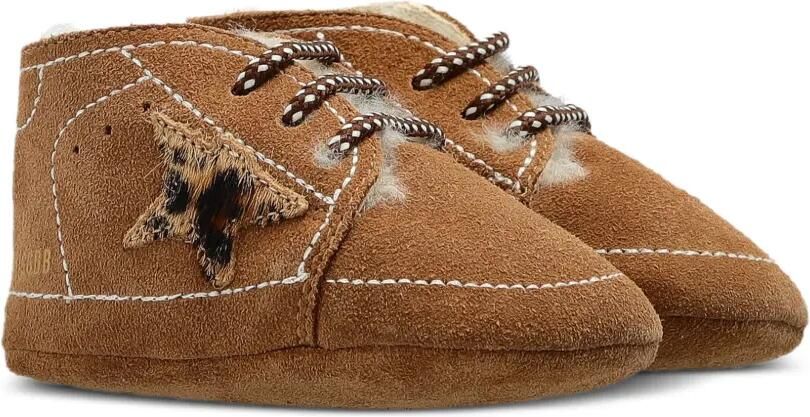 Golden Goose Kids leopard-print star pre-walkers Bruin