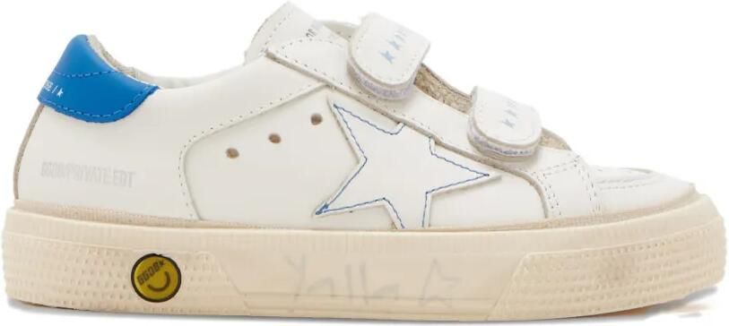 Golden Goose Kids May School sneakers met ster-applicatie Wit