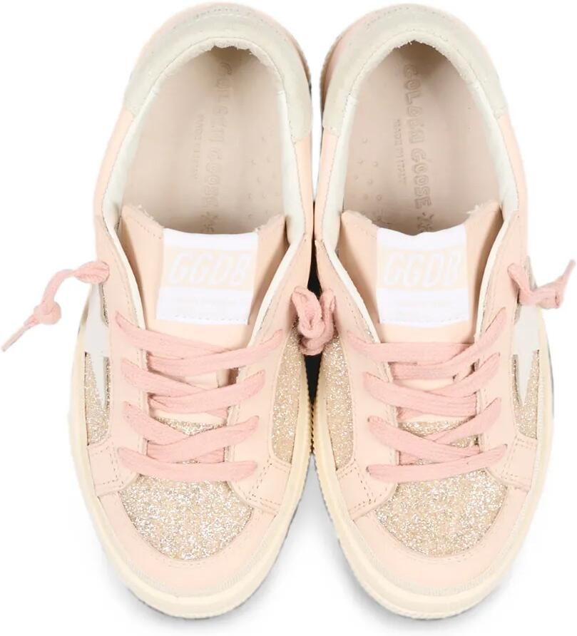 Golden Goose Kids May sneakers met glitters Roze