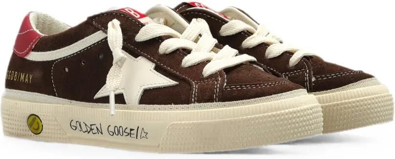 Golden Goose Kids May sneakers met sterpatch Bruin