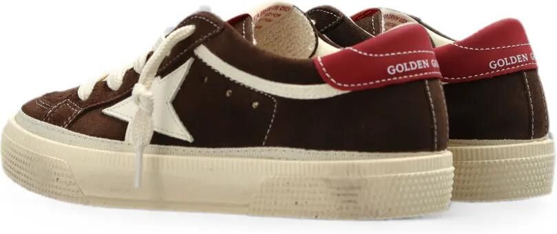 Golden Goose Kids May sneakers met sterpatch Bruin - Foto 4