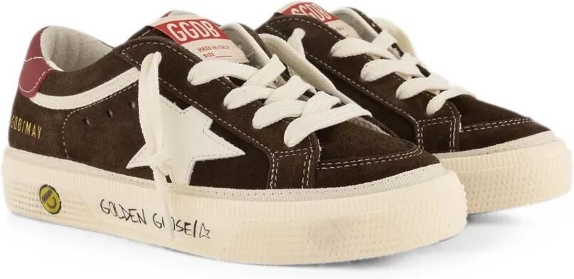 Golden Goose Kids May sneakers met sterpatch Bruin