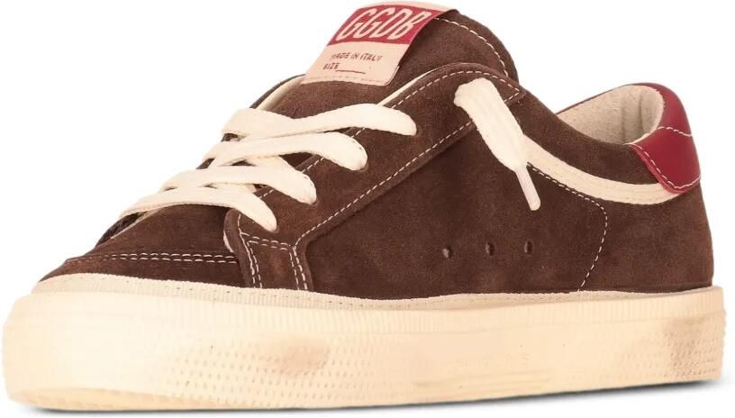 Golden Goose Kids May sneakers met sterpatch Bruin - Foto 3