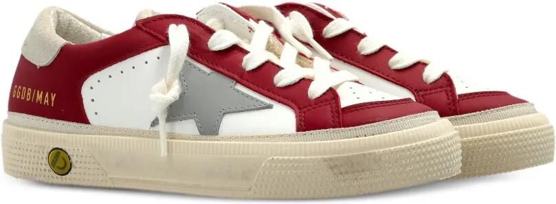Golden Goose Kids May sneakers met sterpatch Wit