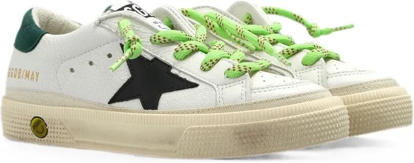 Golden Goose Kids May sneakers met sterpatch Wit