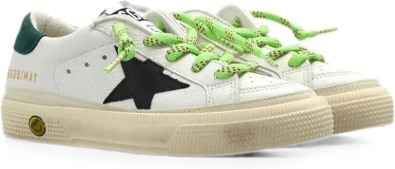 Golden Goose Kids May sneakers met sterpatch Wit